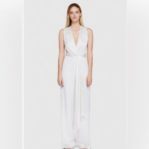 NWT Jonathan Simkhai white jumpsuit size 2.